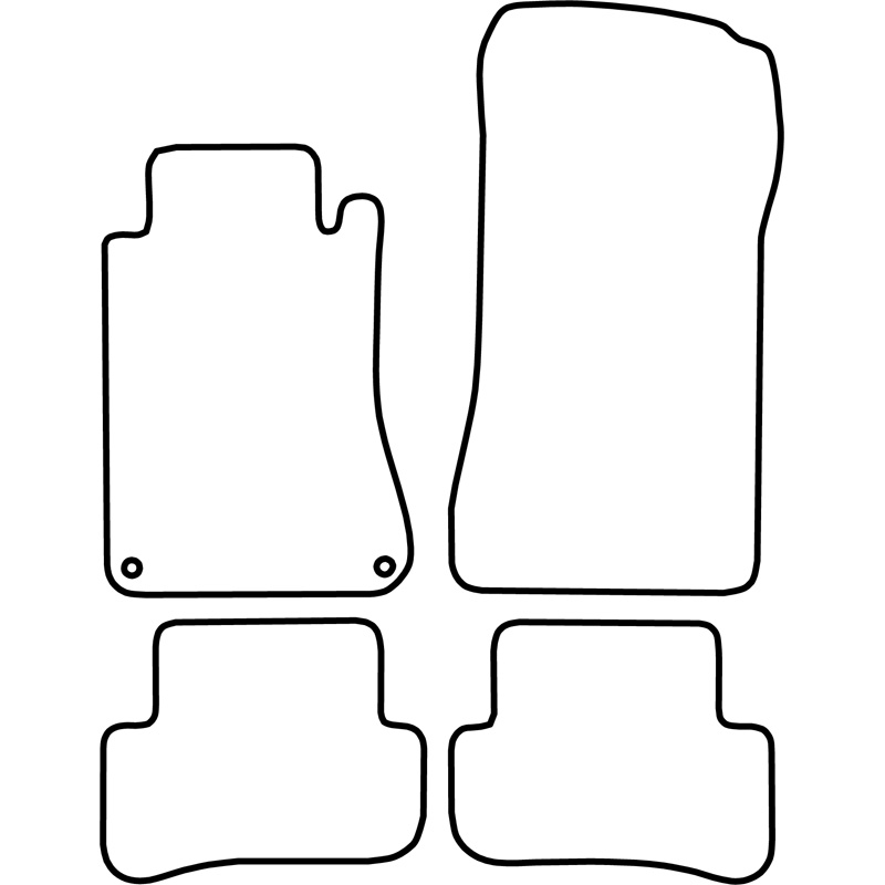 Automatten  Mercedes C Klasse W203 2000-2007