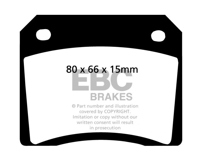 EBC Brakes FIAT 1800S 1.8 61-68 Remblokken achterzijde