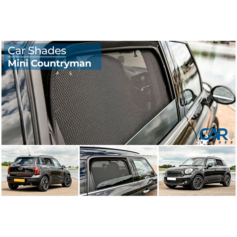 Set Car Shades (rear side doors)  Mini Countryman R60 5 doors 2010-2016 (2-pieces)