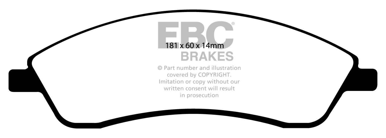 EBC Brakes CADILLAC SRX 4.6 2003-2009 Remblokken voorzijde