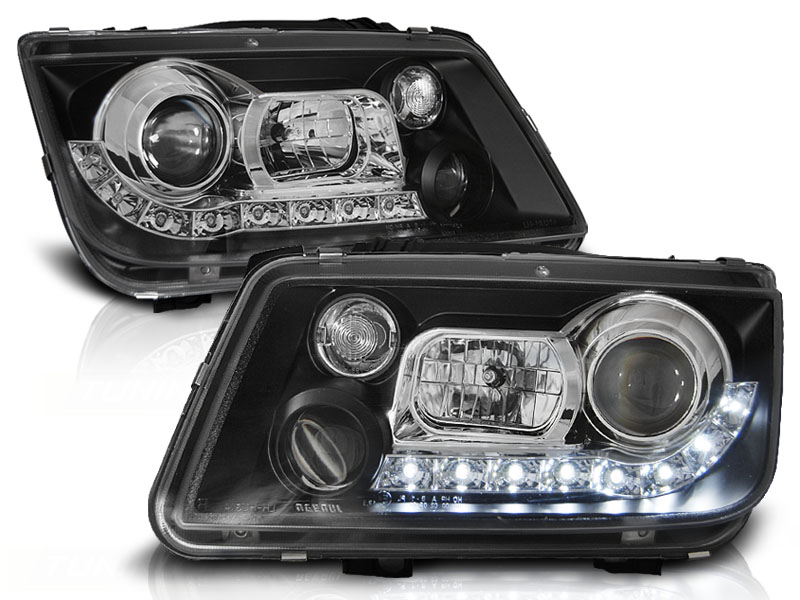 Koplampen VW Bora 98-05 Zwart