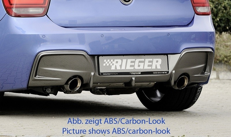 Achterbumper Diffusor Rieger BMW 1-Serie F20/F21 M-tech