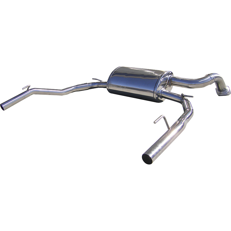 100% Inox Double Sport Exhaust  Honda Civic Type R 2.0 (201HP) 2006- Left/Right 50mm