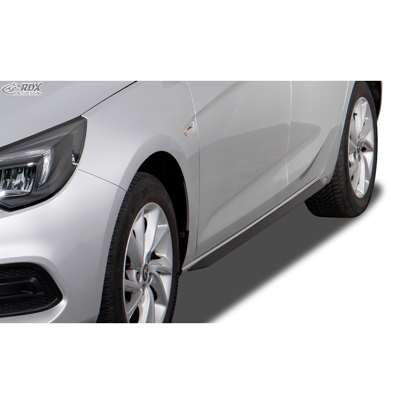 Side skirts 'Slim'  Opel Astra K Hatchback 2015-2021 (ABS glossy black)