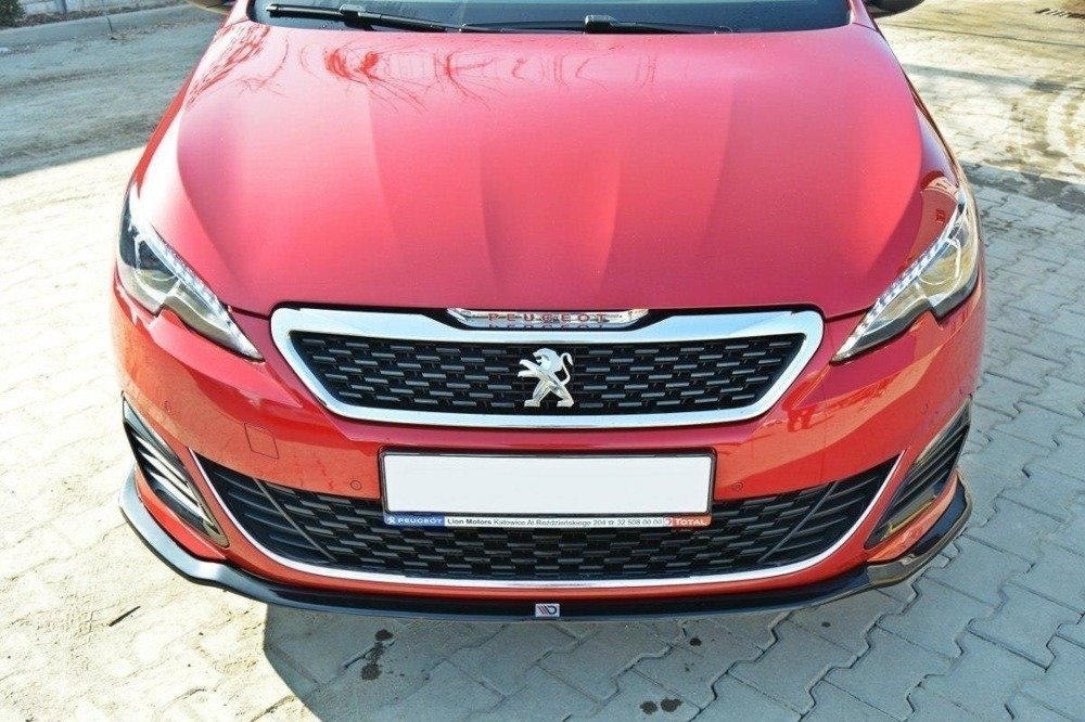 Voorspoiler Peugeot 308 GTI II Facelift  15-18 Glans Zwart