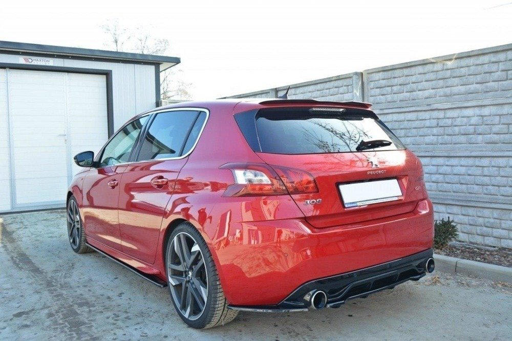 Spoiler Cap Peugeot 308 GTI II Facelift  15-18 Glans Zwart