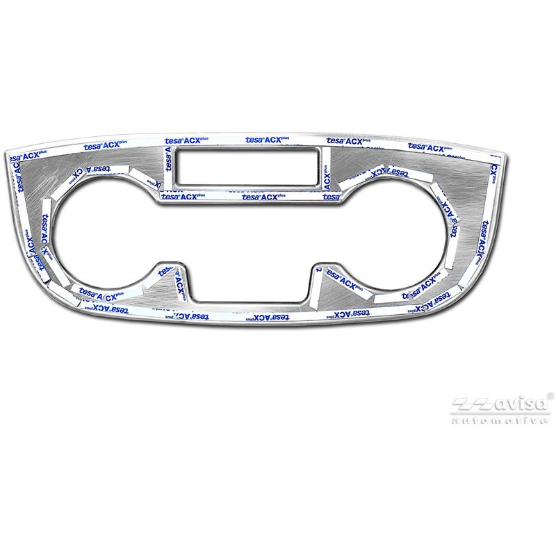 Avisa Stainless Steel cup holder trim cover  Fiat Ducato III Facelift 2023- / Opel Movano III Facelift 2023- / Toyota Proace Max 2024- - Silver