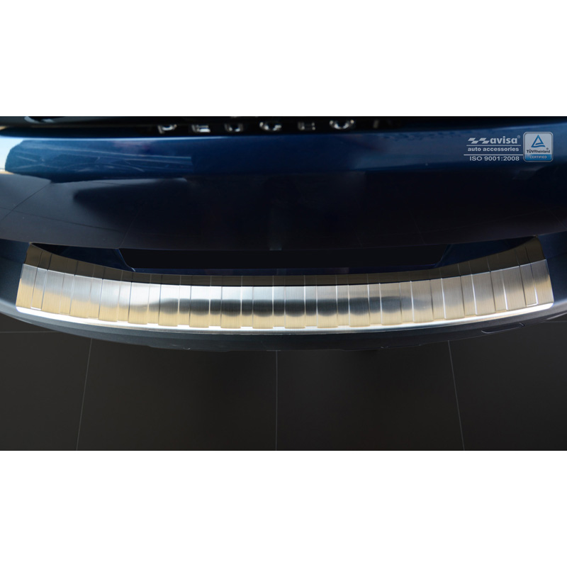 Stainless Steel Rear bumper protector  Peugeot 5008 II 2017-2024 (excl. GT-Line) 'Ribs'