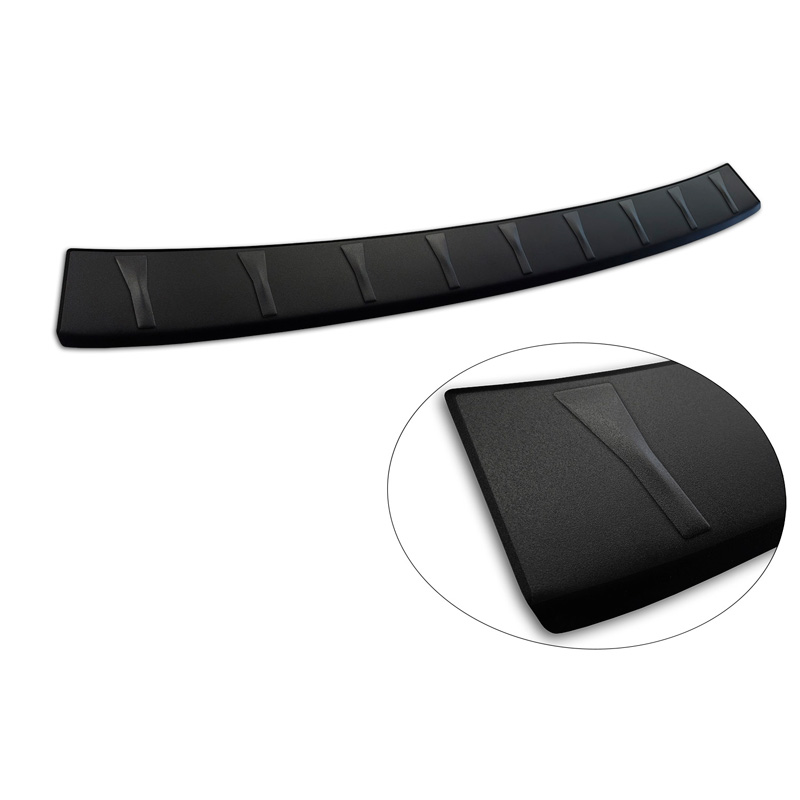 Matt Black Stainless Steel Rear bumper protector  Volkswagen ID.7 Tourer 2024- 'Ribs'