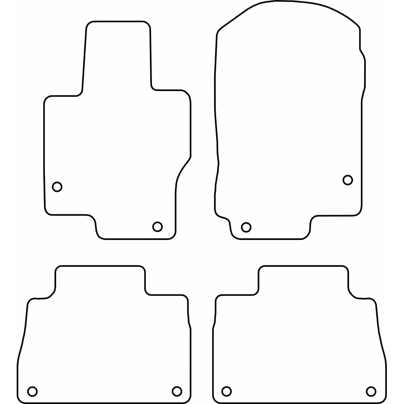 Set velour car mats  Mercedes GLE II Coupe (C167) 2019-