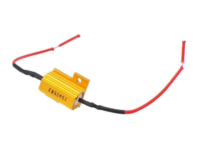 Resistor 25w/25ohm voor Ba15S, Ba15D, BaY15D, BaU15s, BaZ15d, W2
