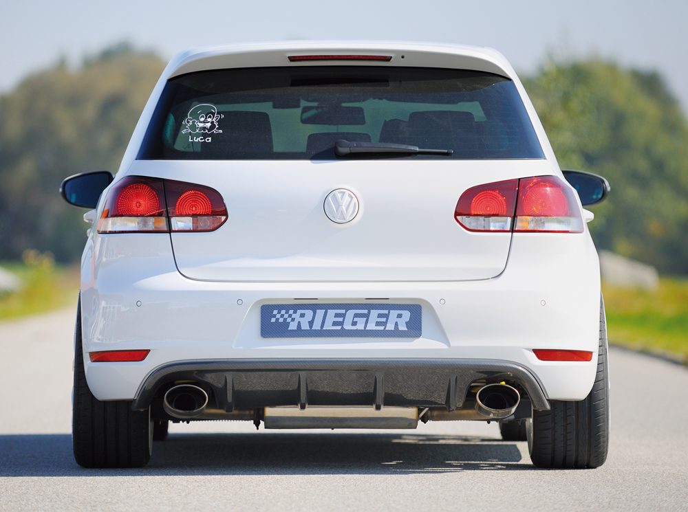 Diffuser Volkswagen Golf 6 GTI GTD Rieger Carbon Look