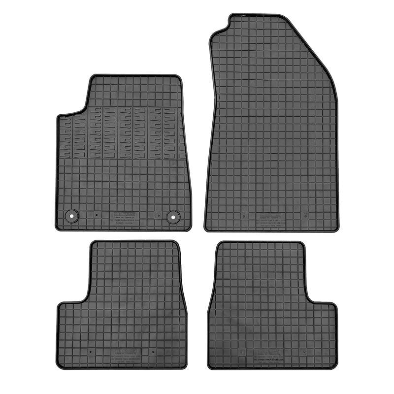 CIKCAR Rubber car mats set  Fiat Grande Panda (petrol) 2025- (4-pieces + fixing system)