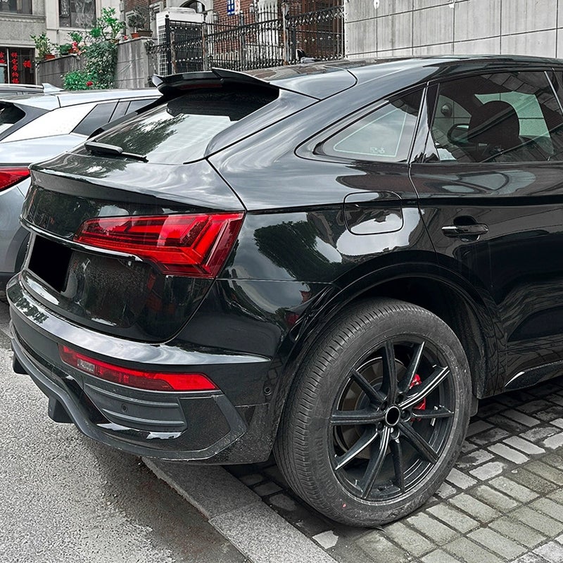 Roof spoiler (Spoiler Cap)  Audi Q5 (FYT) Sportback 2020-2025 (ABS Glossy Black)