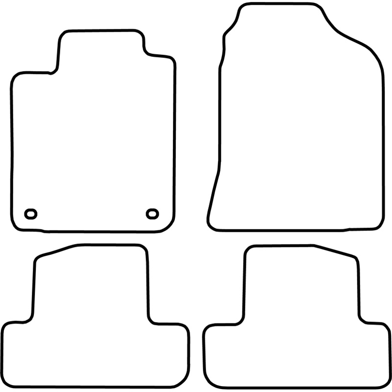 Automatten  Toyota Corolla Verso 2001-2004