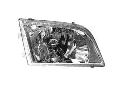 koplamp, H4, helder glas, elektr verstelb, 1800cc, links Mitsubi