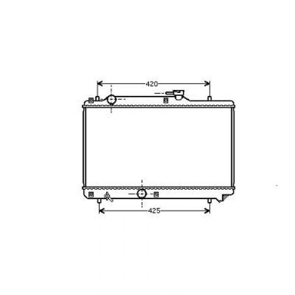 Radiator BALENO STATION 95-98 350x602x27 1.3I+1.6I 16V