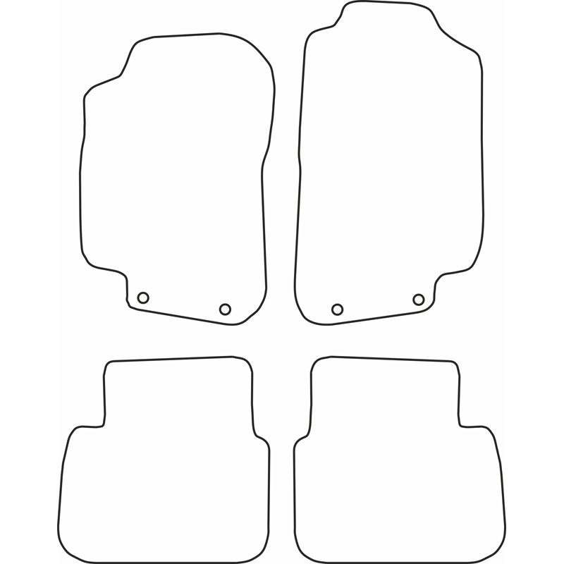 Set velour car mats  Saab 9-5 1997-2008