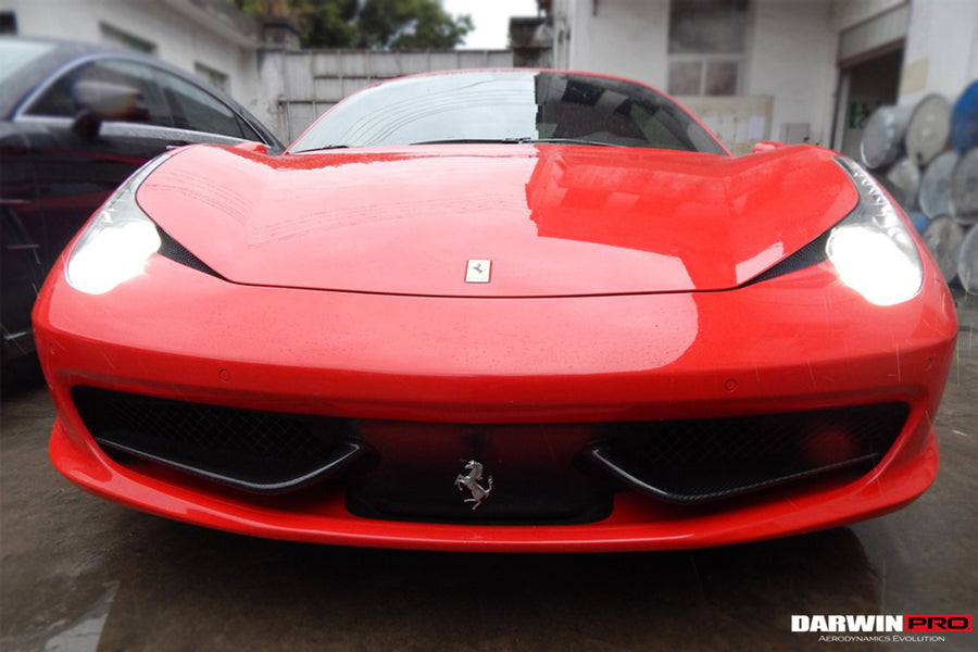 Ferrari 458 Coupe/Spyder Carbon Fiber Front Canards 2010-2015