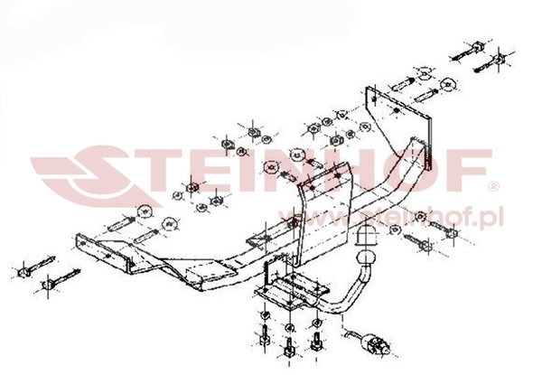 Trekhaak Fiat Tipo 5D 06/1988-10/1995