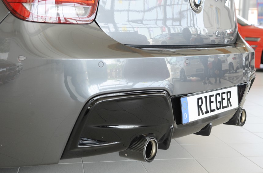 Diffuser BMW 1-Serie F20/F21 M135i / M Pakket Rieger Glans Zwart