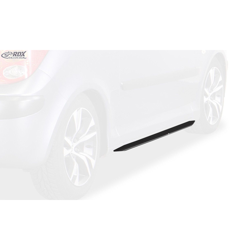 Side skirts  Peugeot 1007 2005- 'Slim' (ABS)