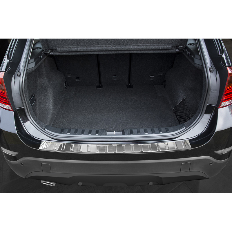 Stainless Steel Rear Bumper protector  BMW X1 E84 Facelift 2012-2015 'Ribs' excl. M-Package
