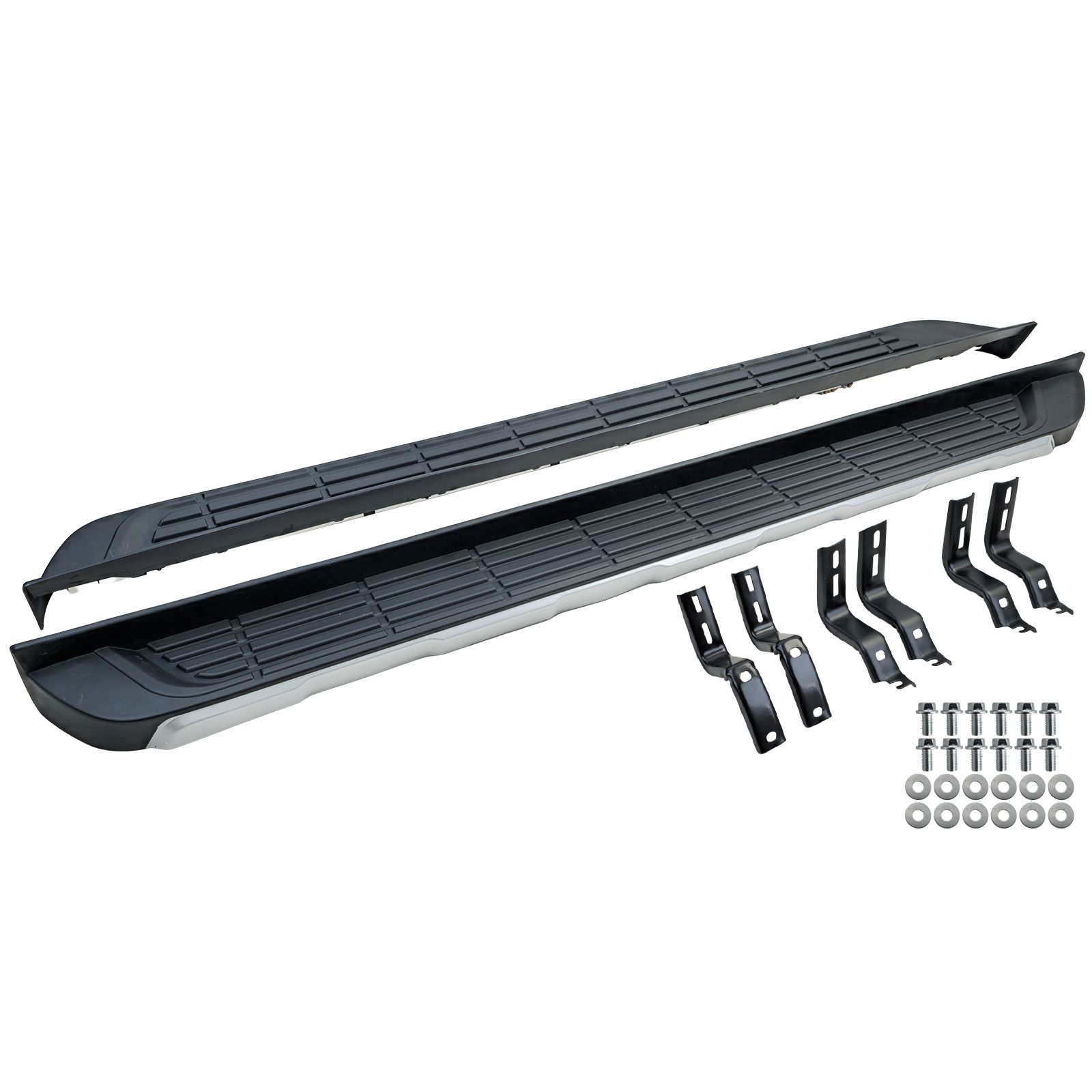Treeplanken voor Ford Ranger T6 T7 T8 12-23 aluminium zwart OE Look