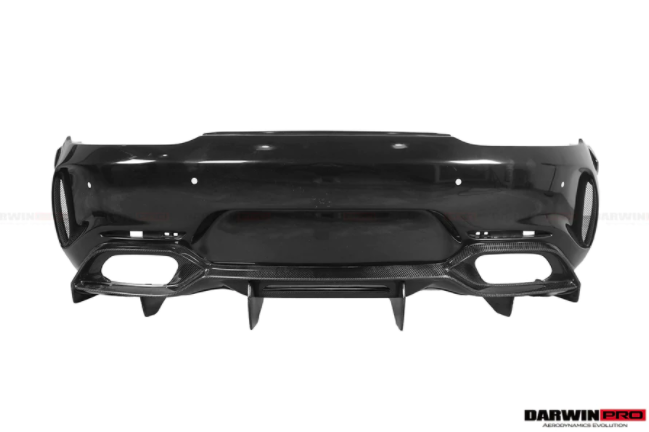 Mercedes Benz AMG GT/GTS/GTC IMP Style Deels Carbon Fiber Achterbumper met Diffuser 2017-2020