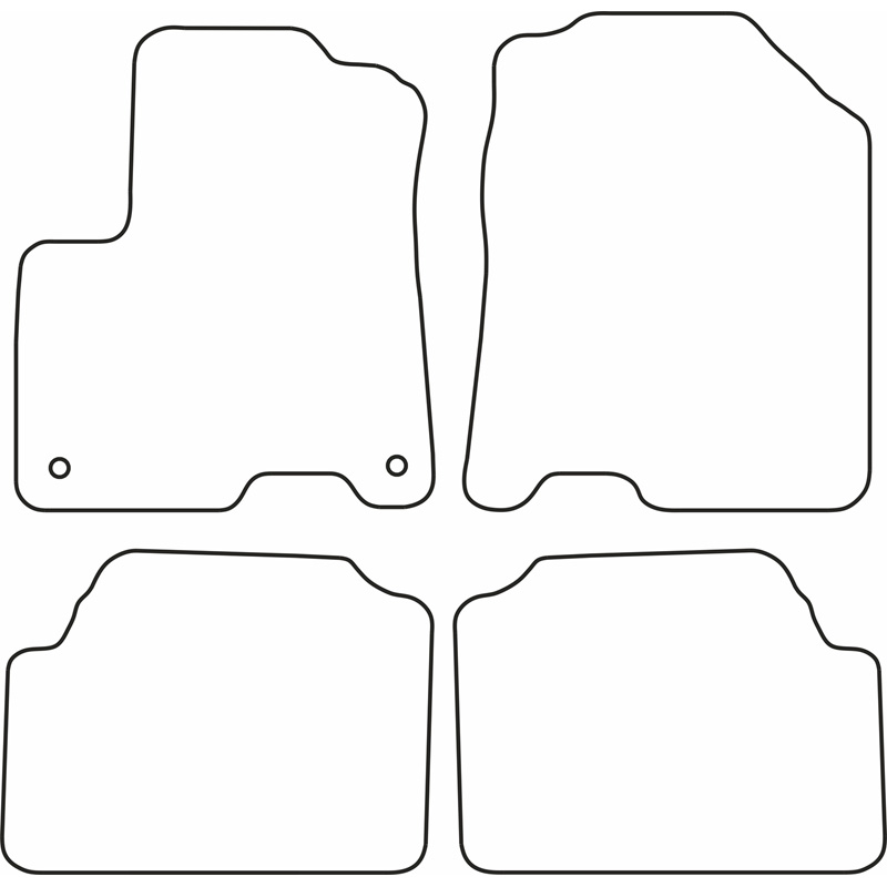 Set velour car mats  Kia e-Niro 2019-