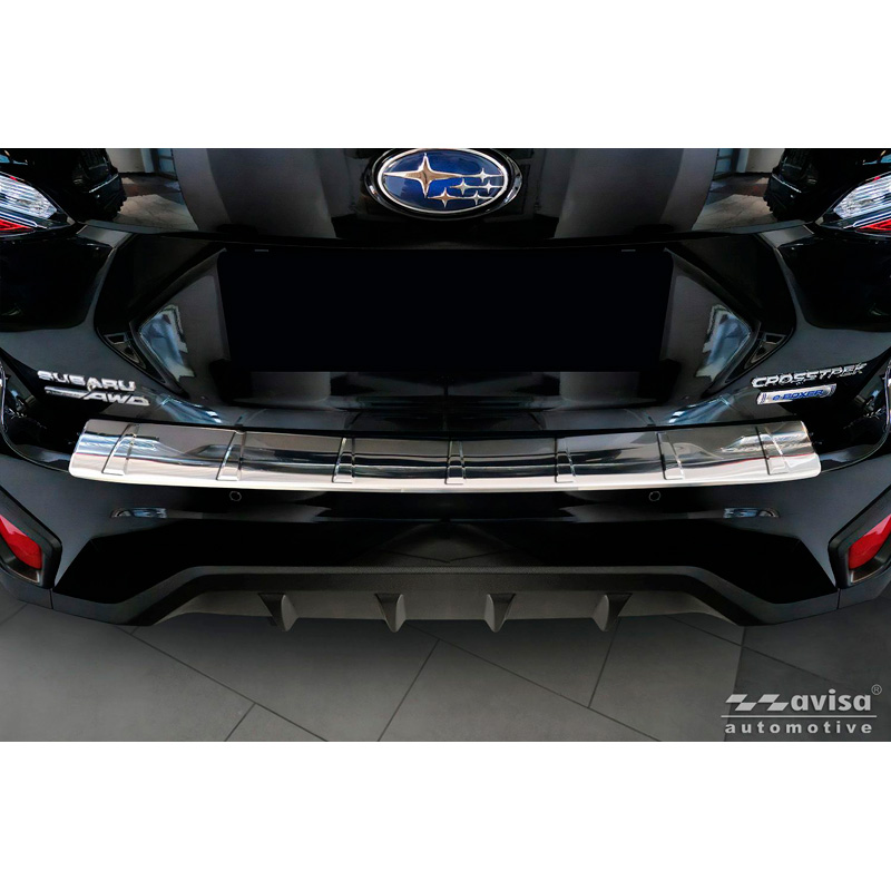 Avisa Stainless Steel Rear bumper protector  Subaru Crosstrek III 2023- 'Ribs'