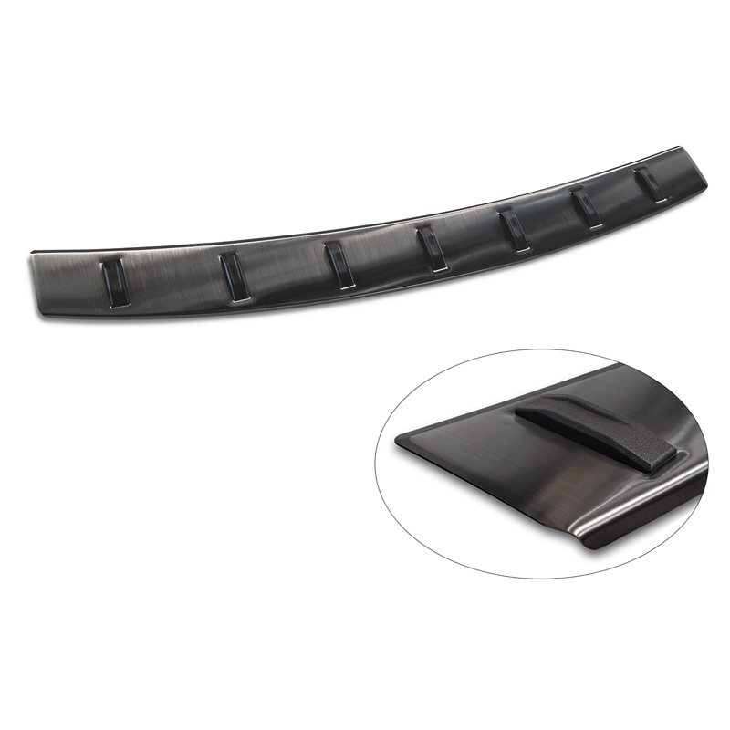 Black Stainless Steel Rear bumper protector  BMW X5 (G05) M-Sport 2018- 'STRONG EDITION'