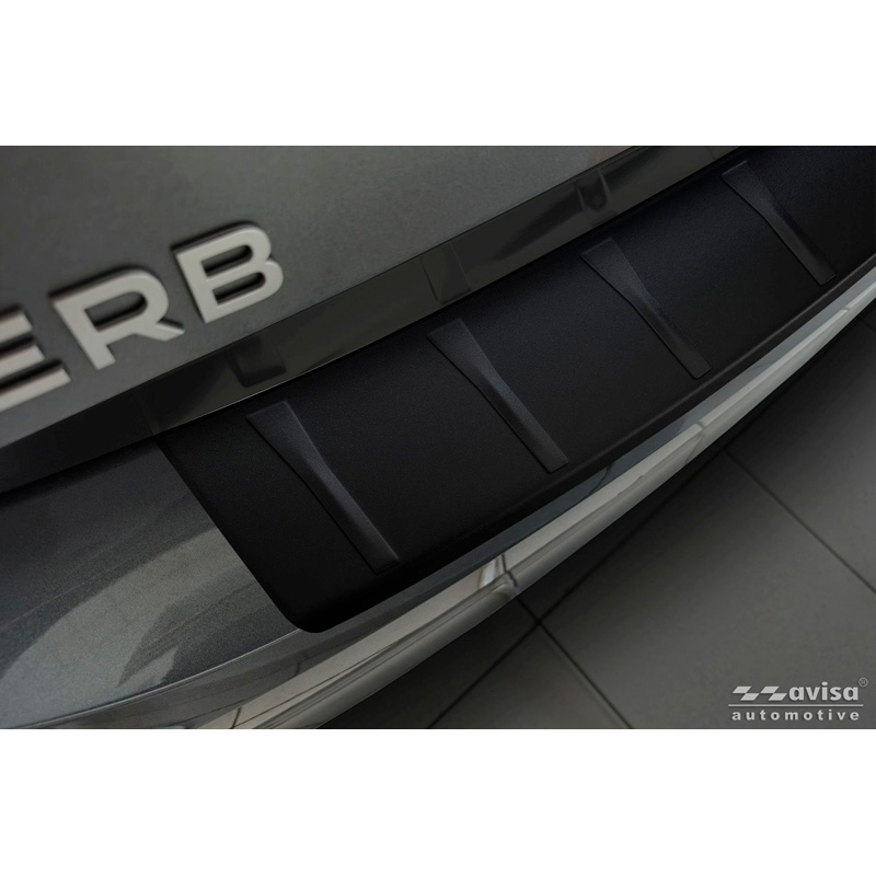 Avisa RVS Achterbumperprotector  Skoda Superb IV Liftback 2024- - Matzwart