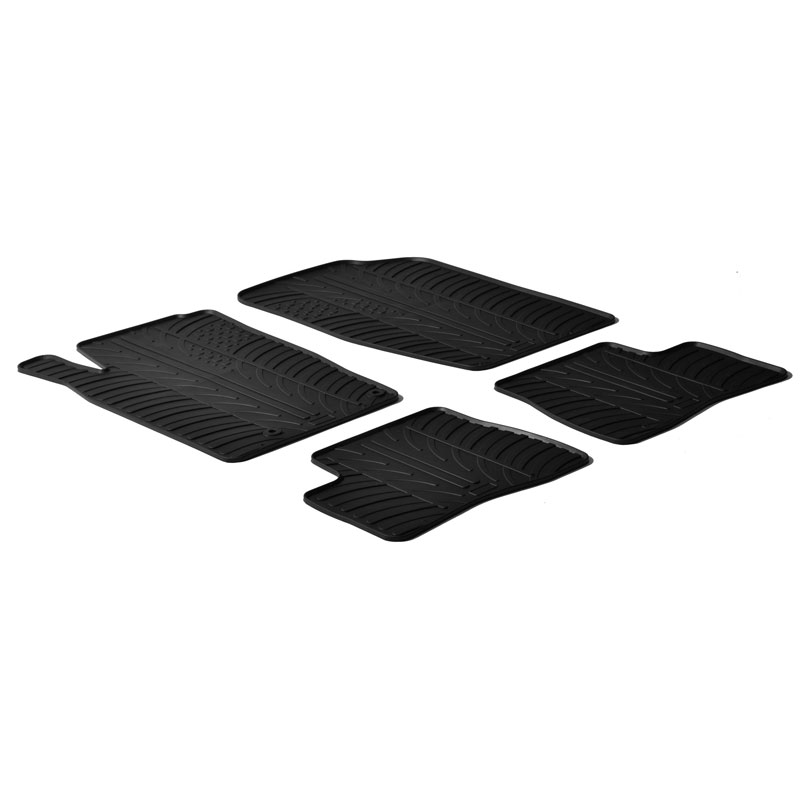 Rubbermatten  Peugeot 206 3/5-deurs/SW/206+ 1998- (T profiel 4-delig)