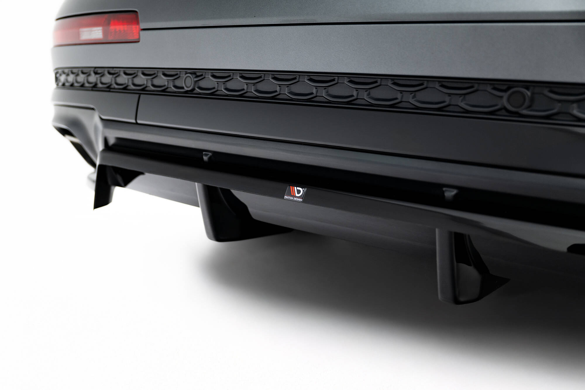Achter Diffuser Audi Q7 S-Line MK2 Facelift 2 Maxton Glanzend zwart