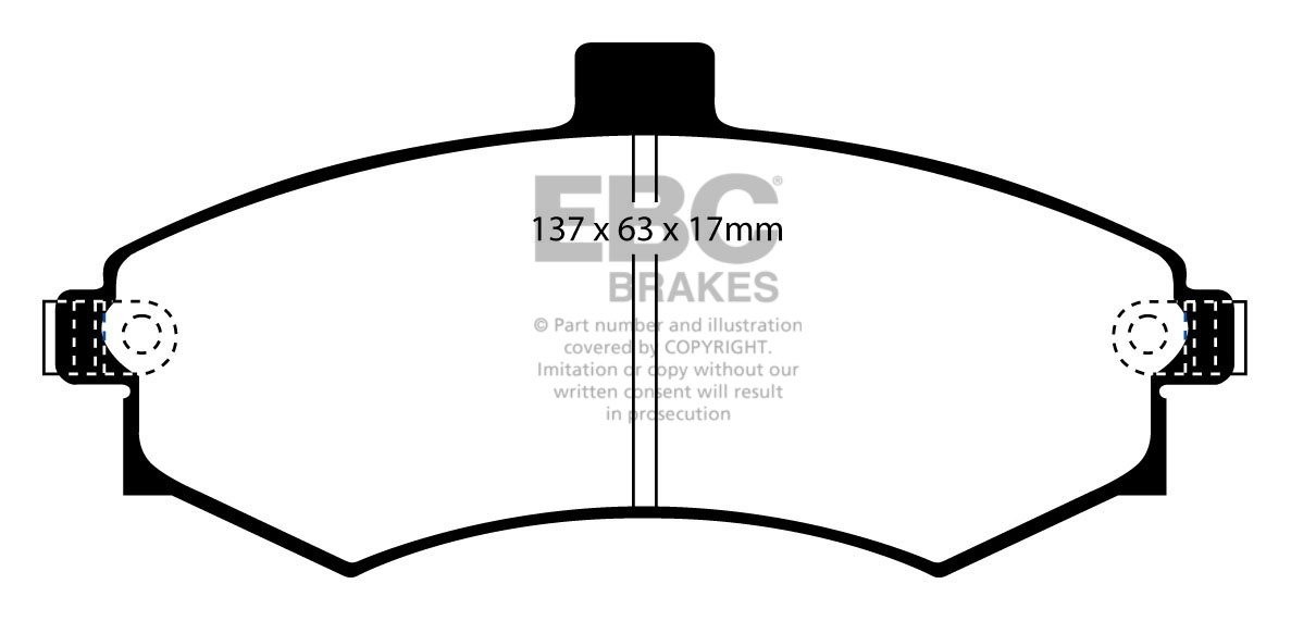 EBC Brakes HYUNDAI Elantra 2.0 2001-2003 Remblokken voorzijde