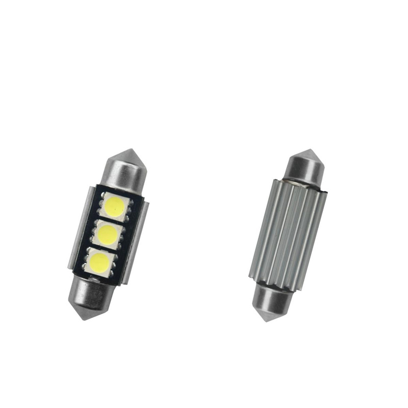 Simoni Racing Festoon 3-LED Canbus Lampen - 36mm - Superwhite- Set à 2 stuks
