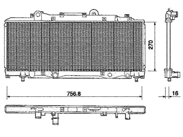 Radiator LANCIA Y 97-97 270-757 1.2 16V +AC