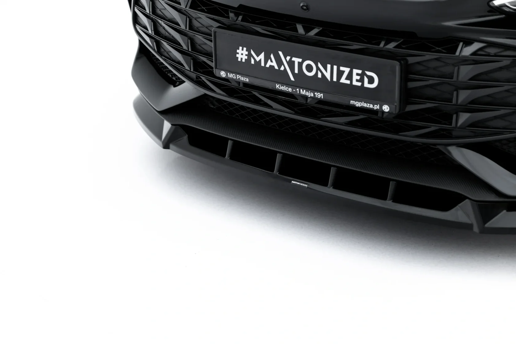 Voorspoiler MG 3 Mk1 Maxton V.2 Glans Zwart