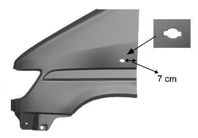 spatbord, rechts,-04/2000 Mercedes Sprinter, 1995-2006