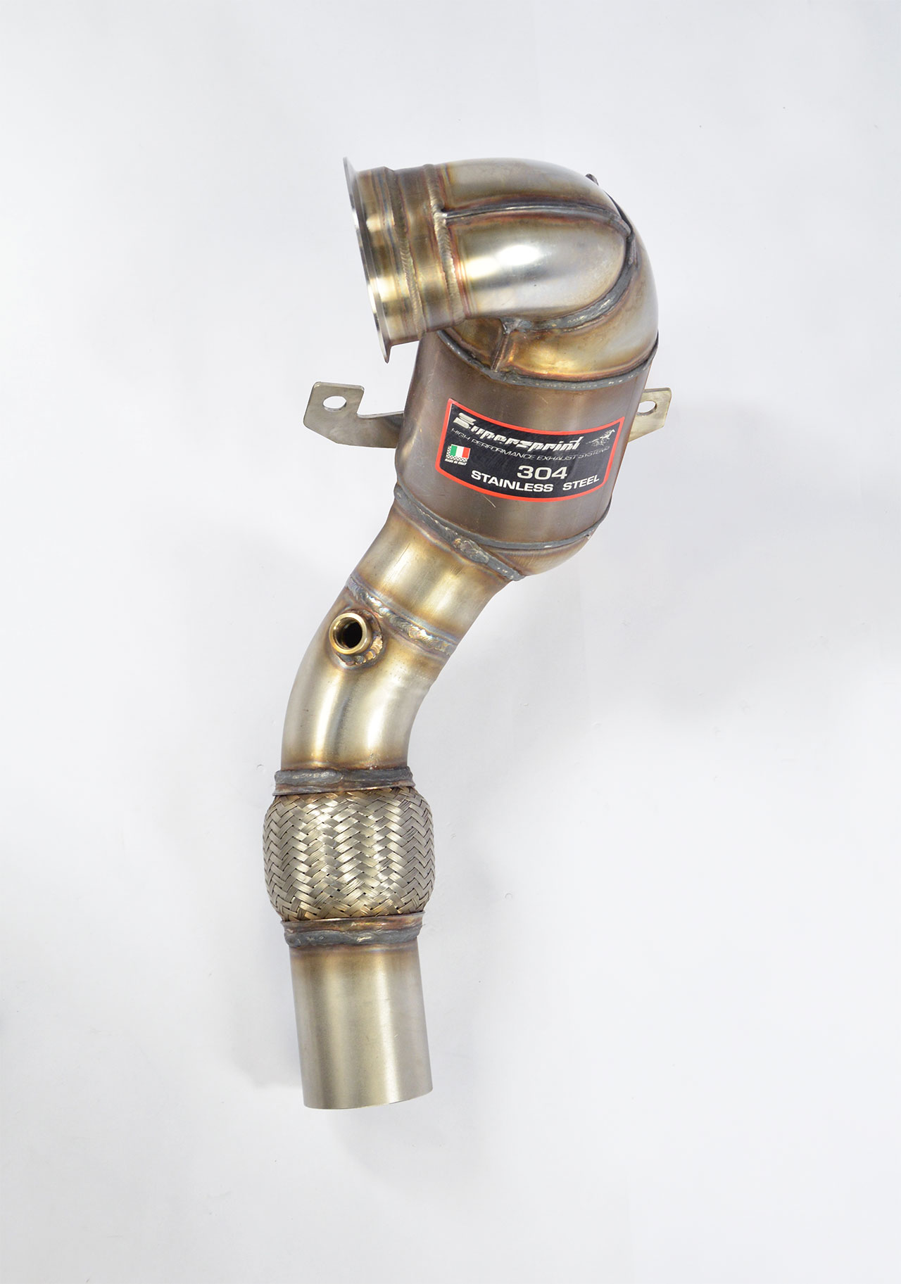 AUDI A3 8V QUATTRO Facelift 2.0 TFSi (190 Hp) 2016 Turbo downpipe kit + Metallic 200 CPSI catalytic