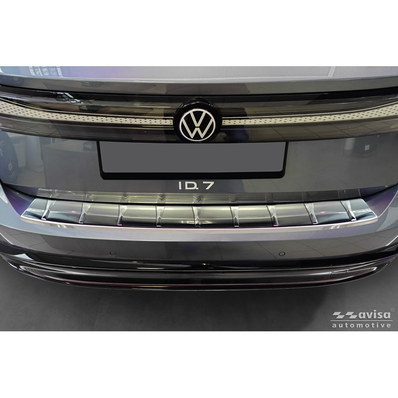 Stainless Steel Rear bumper protector  Volkswagen ID.7 Tourer 2024- 'Ribs'