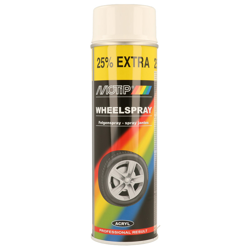 Motip Wheel Spray - White - 500ml