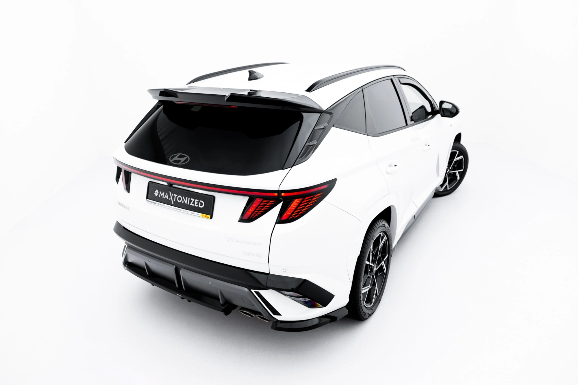 Spoiler Cap 3d Hyundai Tucson N-line Mk4 (ook Facelift) Glans Zwart