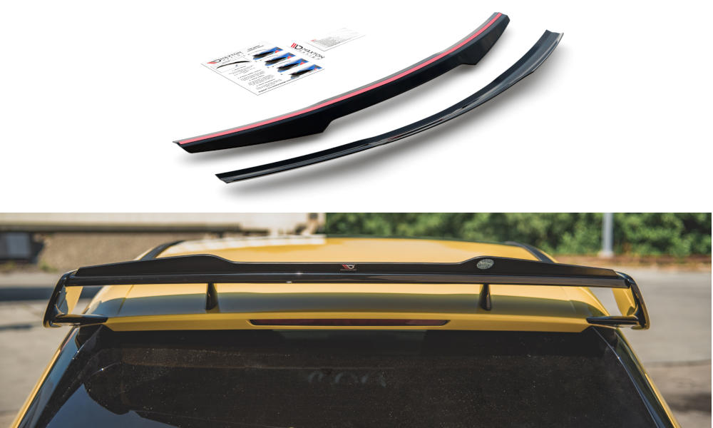 Spoiler Cap Mercedes A Klasse W177 A45 S AMG Glans Zwart Maxton