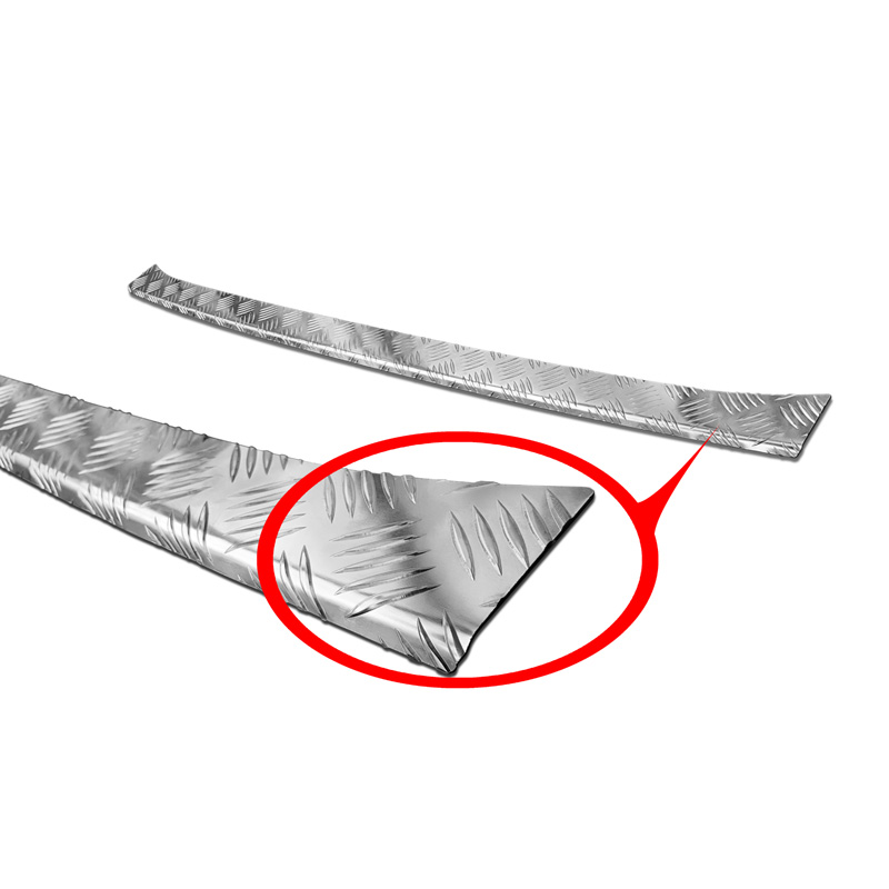 Aluminum Rear bumper protector  Mercedes Sprinter III 2018- 'Riffled plate'