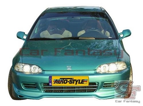 Voorspoiler Honda Civic 2/3 drs 11/99-01 Jun Look ABS