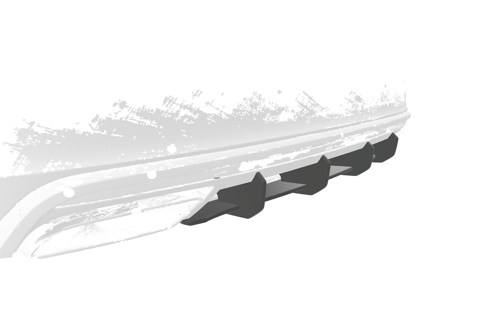 Diffuser Skoda Octavia 4 VRS CSR Mat Zwart