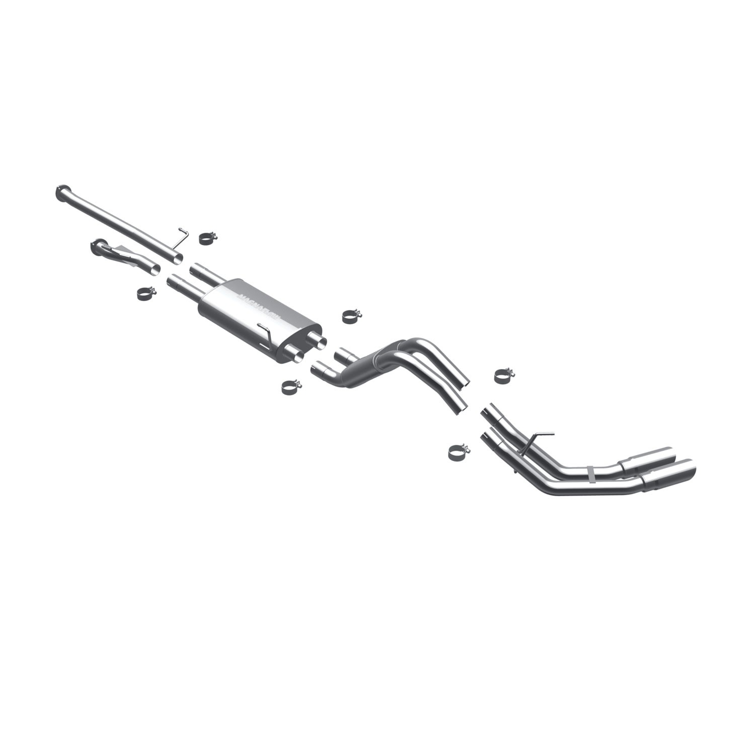 Toyota Cat-Back 2010 Tundra 4.6L Dual Side Magnaflow Cat-Back
