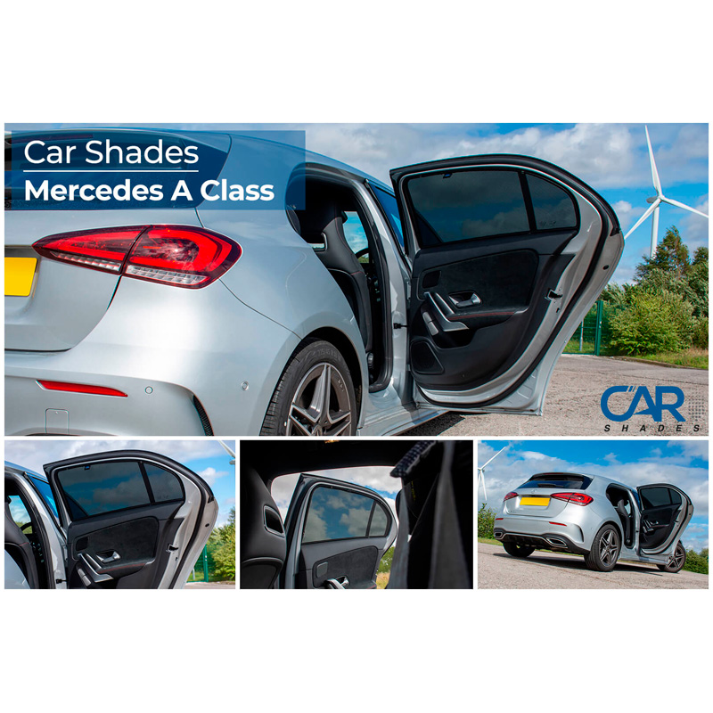 Set Car Shades (rear side doors)  Mercedes A-Class W177 HB 5-doors 2018- (2-pieces)